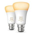 Philips Hue BC A60 LED Smart Light Bulb 8.5W 806lm 2 Pack (520PP)