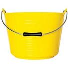 Red Gorilla Polyethylene Bucket Yellow 22Ltr (523HL)