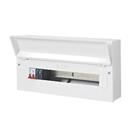 MK Sentry 21-Module 21-Way Part-Populated High Integrity Main Switch Consumer Unit with SPD (529VF)