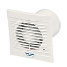 Vent-Axia 441625 Lo-Carbon Silhouette 100mm (4) Axial Bathroom Extractor Fan with Timer White 230V (54410)