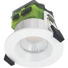 Luceco FType Mk 2 Regressed Fixed Cylinder Fire Rated LED Downlight Dim to Warm & CCT White 4-6W