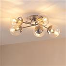 Quay Design Turner LED 5-Lamp Ceiling Light Satin Nickel 20W 470lm (553VH)
