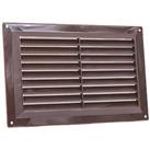 Map Vent Fixed Louvre Vent with Flyscreen Brown 229mm x 152mm (570HY)