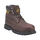CAT Holton Safety Boots Brown Size 12 (570JV)