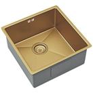 ETAL Elite 1 Bowl Stainless Steel Kitchen Sink Gold 440mm x 440mm (570RG)