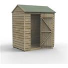 Forest 4Life 6' x 4' (Nominal) Reverse Apex Overlap Timber Shed with Base (572FL)