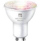 4lite GU10 RGB & White LED Smart Light Bulb 5.5W 350lm 4 Pack (576GR)