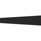 Splashwall Jet Black Acrylic Matt Splashback 2440mm x 600mm x 4mm (582RJ)