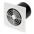 Manrose LP100STW 100mm (4) Axial Bathroom Extractor Fan with Timer White 240V (59811)