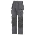 Snickers 3223 Floorlayer Trousers Grey / Black 35" W 32" L (60518)
