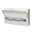 Wylex 21-Module 14-Way Populated High Integrity Main Switch Consumer Unit with SPD (605VF)