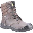 Amblers 240 Lace & Zip Safety Boots Brown Size 6 (611TT)