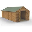 Forest 10' x 19' 6" (Nominal) Apex Shiplap T&G Timber Shed with Base (613FL)