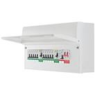 British General Fortress 19-Module 10-Way Populated High Integrity Dual RCD Consumer Unit with SPD (