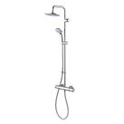 Ideal Standard Ceratherm HP/Combi Flexible Exposed Chrome Thermostatic Dual Shower Mixer (630RJ)