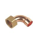 Flomasta Copper End Feed Angled Tap Connector 15mm x 1/2" (63335)