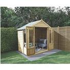 Forest Oakley 8' x 6' (Nominal) Apex Timber Summerhouse (639TF)