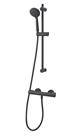 Swirl Rear-Fed Exposed Black Thermostatic Concentric Mixer Shower (639TR)