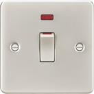 Knightsbridge 45A 1-Gang DP Control Switch Pearl with LED (643TX)