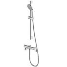 Swirl Deck-Mounted Thermostatic Bath Shower Mixer Chrome Plated (660JF)