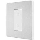 British General Evolve 1-Gang 2-Way LED Single Secondary Trailing Edge Touch Dimmer Switch Brushed S