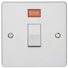 Crabtree Capital 20A 1-Gang DP Control Switch White with Neon (66137)