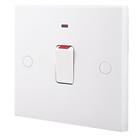 British General 900 Series 20A 1-Gang DP Control Switch White with Neon (66238)