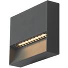 4lite Outdoor LED Square Surface Wall Light Graphite 10W 300lm (662GR)