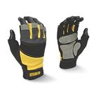 DeWalt DPG213L Fingerless Gloves Black / Yellow / Grey Large (663KX)
