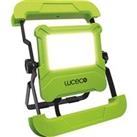 Luceco LED Foldable Compact Worklight with 13A Power Socket 30W 2400lm 220-240V (664RG)