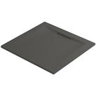 Mira Flight Level Square Shower Tray Slate Grey 800mm x 800mm x 25mm (668HR)