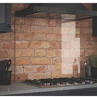 Splashback Clear with Black Caps Splashback 900mm x 750mm x 6mm (668RX)