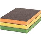 Bosch Expert Superfine/Fine/Medium Grit Multi-Material Hand Sanding Sponges 120mm x 98mm 3 Pack (668