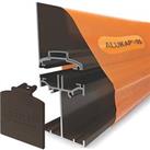 ALUKAP-SS Brown 0-100mm Low Profile Glazing Wall Bar 2000mm x 60mm (669JC)