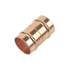 Flomasta Copper Solder Ring Equal Couplers 22mm 2 Pack (67284)