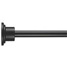 Croydex Round Telescopic Shower Rod Aluminium Black 2298mm (678KK)
