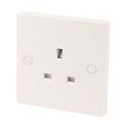 13A 1-Gang Unswitched Plug Socket White (6856D)