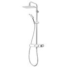 Triton HP/Combi Flexible Exposed Chrome Thermostatic Push Button Mixer Shower with Diverter (685JJ)