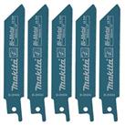 Makita B-20404 Sheet Metal Reciprocating Saw Blades 100mm 5 Pack (6865R)