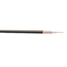 Time RG59 Black 1-Core Round Coaxial Cable 50m Drum (689JY)