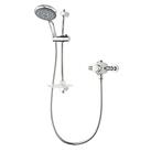 Triton Verne Rear-Fed Exposed Chrome Thermostatic Mixer Shower Flexible (69513)