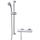 Swirl CoolTouch Rear-Fed Exposed Chrome Thermostatic Mixer Shower (696PG)