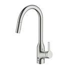 Clearwater Amelio AML10BN Battery-Powered Sensor Tap with Twin Spray Pull-Out Brushed Nickel PVD (70