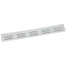 Map Vent Fixed Louvre Vent Satin Silver 466mm x 51mm (712HY)