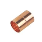 Flomasta Copper End Feed Equal Couplers 15mm 2 Pack (71343)