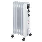 Freestanding 7-Fin Oil-Filled Radiator with Timer 1500W (714PG)
