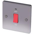 LAP 45A 1-Gang DP Cooker Switch Black Nickel with LED (7151P)