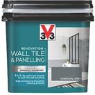 V33 Renovation Wall Tile & Panelling Paint Satin Charcoal Grey 750ml (722FW)