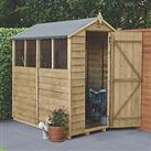 Forest 4' x 6' (Nominal) Apex Overlap Timber Shed with Assembly (727JR)