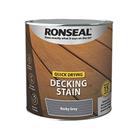 Ronseal 2.5Ltr Rocky Grey Anti Slip Decking Stain (728VT)